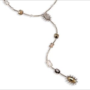 Kendra Scott Liesl Y Necklace in Antique Silver